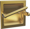 Recessed Gold Toilet Paper Holder, in Wall Toilet Paper Holder