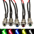 Car Boat 12V 8mm Led Indicator Light Pilot Dash Dashboard Panel