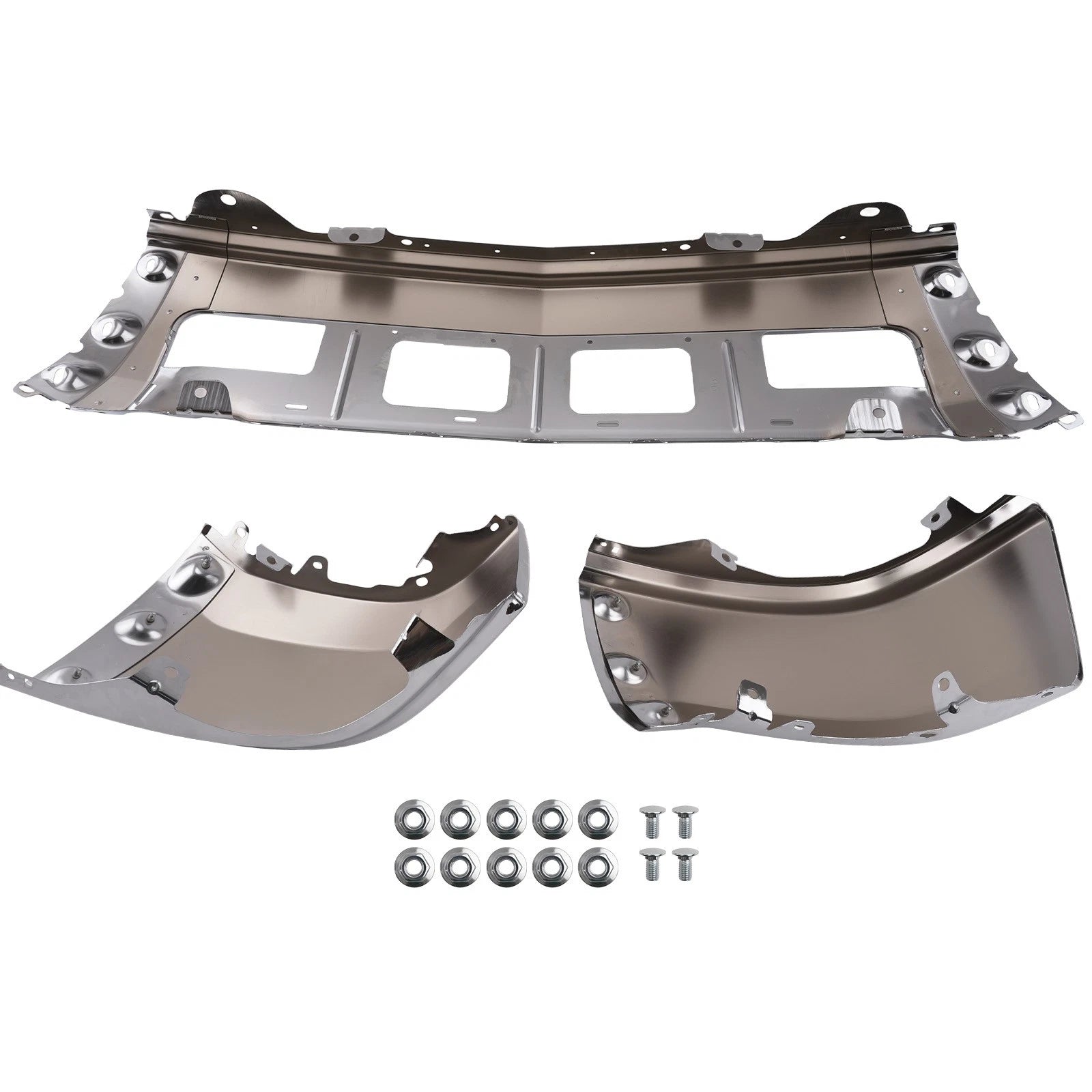 Chrome Front Split Bumper for Chevrolet Silverado 1500 2014-15 23173677