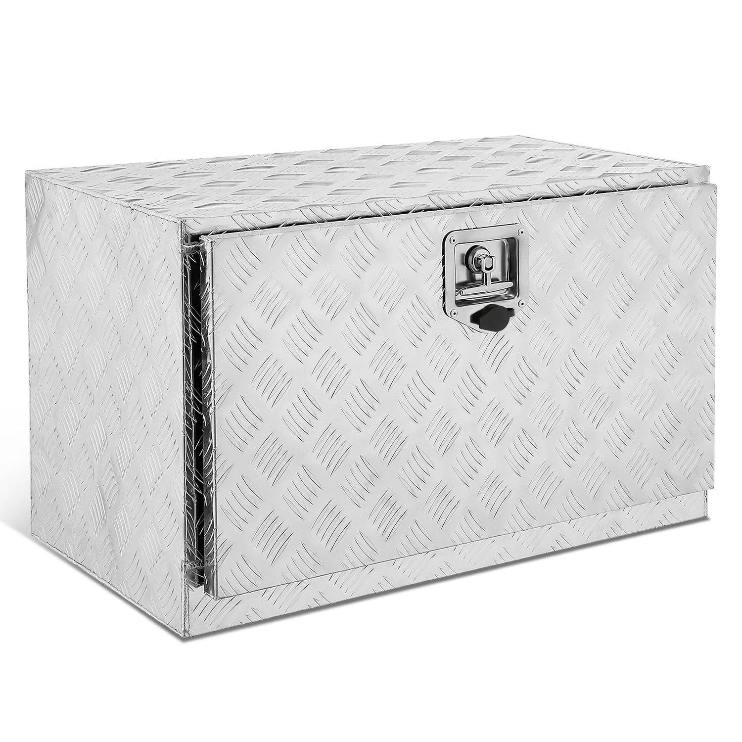 76.5cm X 45.5cm X 44cm Natural Finish Silver Diamond Tread Aluminum