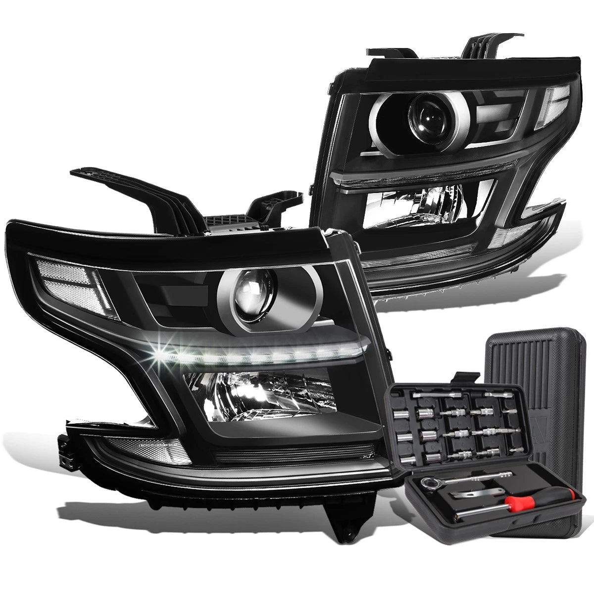 For 2015-2020 Suburban/tahoe Led Black Clear | Built Supply Co