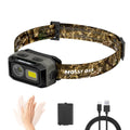 Mossy Oak 600 LM LED Headlamp Motion Sensor Dual Power Source Head Light 4 Modes