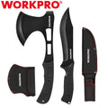 Workpro Hunting Knife Hatchet Axe Combo Set | Built Supply Co
