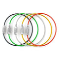 1.5mm Screw Locking Wire Keychain Cable Rope Key Holder Keyring Chain