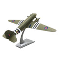 High Simulation 1/100 Scale Wwii C-47 Transport Aircraft Alloy