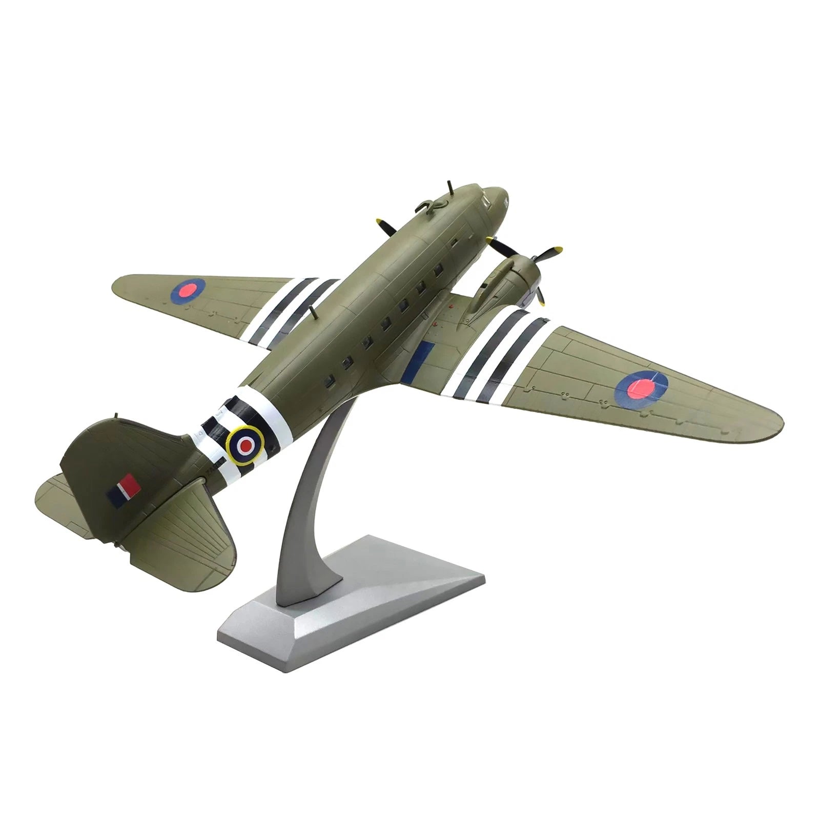 High Simulation 1/100 Scale Wwii C-47 Transport Aircraft Alloy