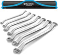 7-Piece Anti-Slip Offset Box Wrench Set by Unbranded