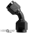 AN -6 (AN6 AN 6) 30 Degree Female to Female Adapter In Stealth Black