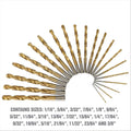 OEM Tools 21pc Titanium Coated Drill Bit Set