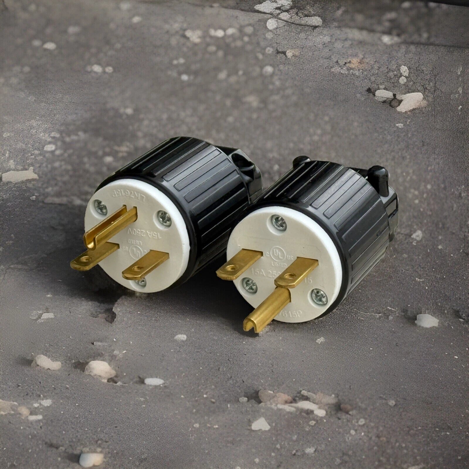 Lot 2 Ul Nema 6-15p Straight Electrical Plug 3 Wire 15 Amp 220V 240V