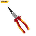 deli High-Voltage Insulated Needle Nose Pliers Electrician Plier VDE 1000V