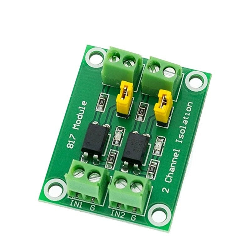 Pc817 Optoisolator Module 2-Channel 3.6-30V Pcb Mount for Arduino