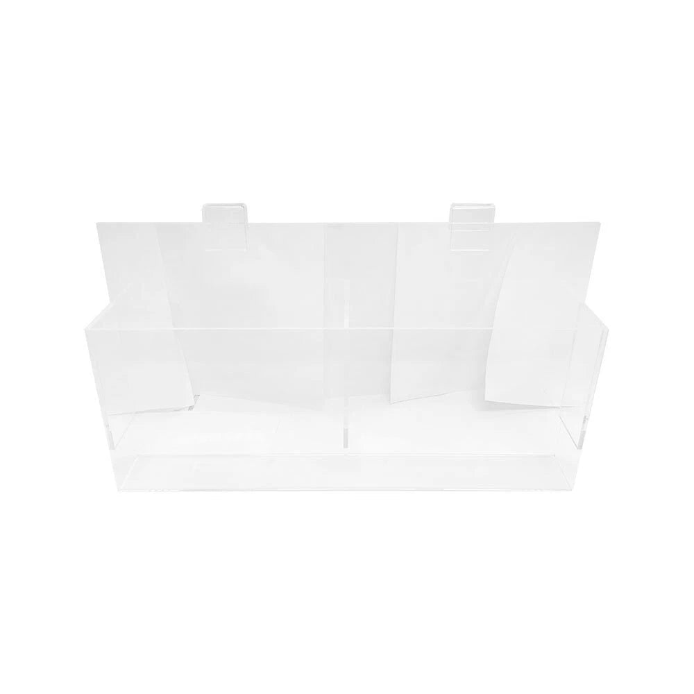 Magazine Literature Holder Double Acrylic Gridwall Brochure Holder