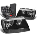 For 1999-2004 Grand Cherokee Pair Black/clear | Built Supply Co