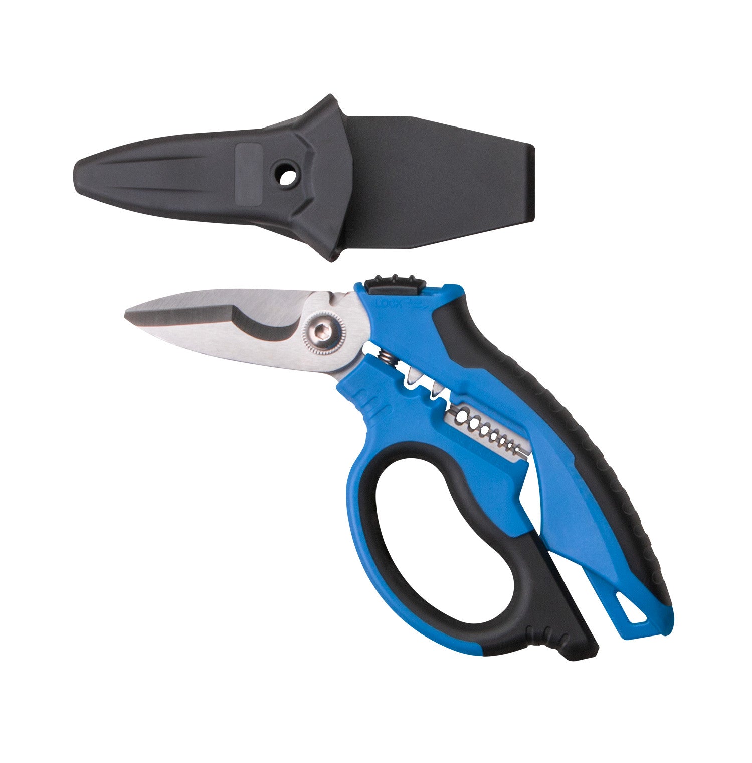 Cal Van Angled Electrician Shears with Cutter