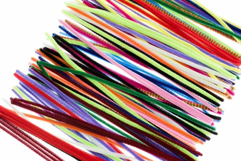 1500 12" Long Chenille Pipe & Rifle Gun Cleaner Stems Arts Crafts