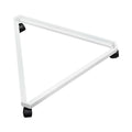 3 Way Rolling Pinwheel Dolly Base For Gridwall Panels White 24" X 27"