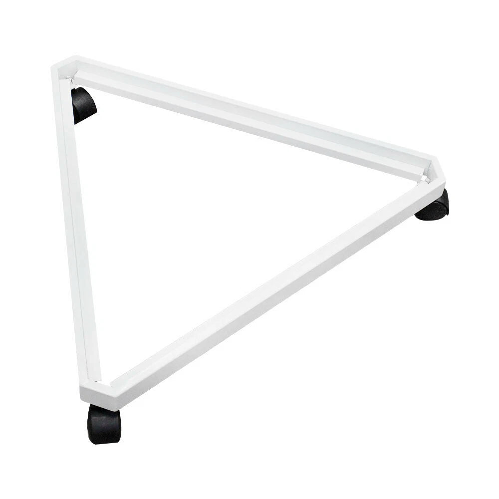 3 Way Rolling Pinwheel Dolly Base For Gridwall Panels White 24" X 27"