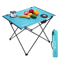 VILLEY Folding Camping Table Lightweight Portable Beach Table w/2 Cup