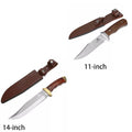 14-in/11-in Survival Fixed Blade Hunting Knife FULL TANG Tactical Camping Knives