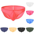 Low Rise Mens Underwear Briefs Breathable Solid Color Pouch Underpants