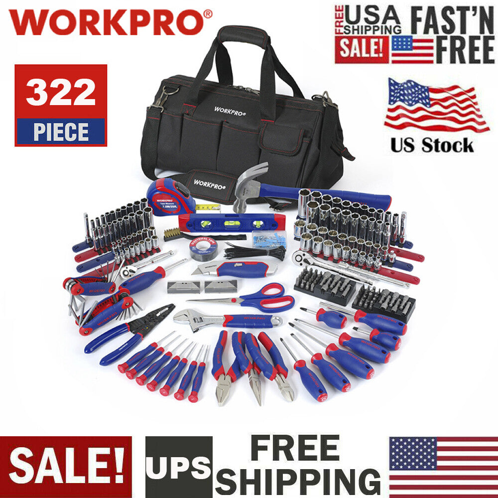 WORKPRO 24 in 1 Screwdriver Set with Extendable Pole