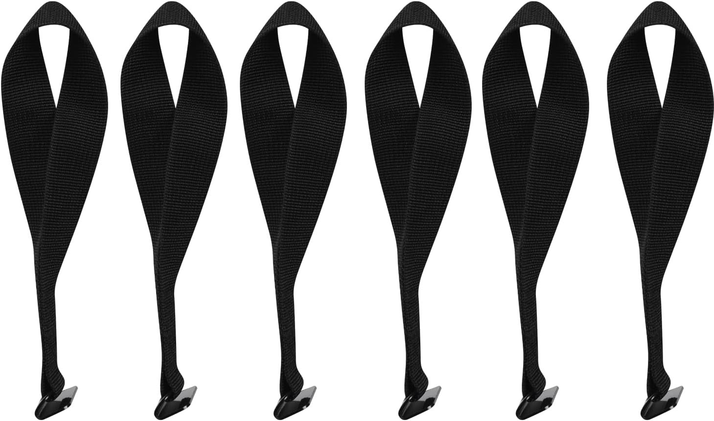 6 Pack Cargo Tie-Down Door Hook Straps for Any Car Top