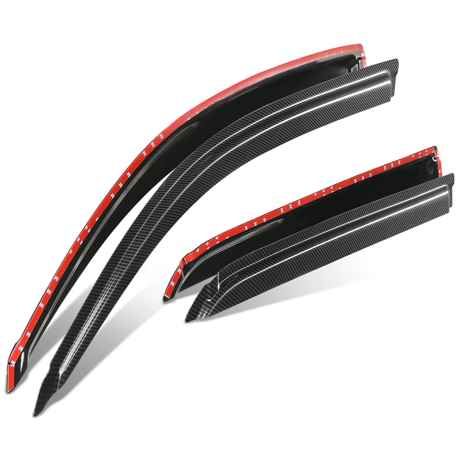 Fit 01-07 Toyota Sequoia Glossy Black 3m Adhesive Tape Window Visors