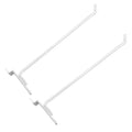 12" Gloss White Slatwall Panel Hooks Display Hooks,single Rod Hooks -