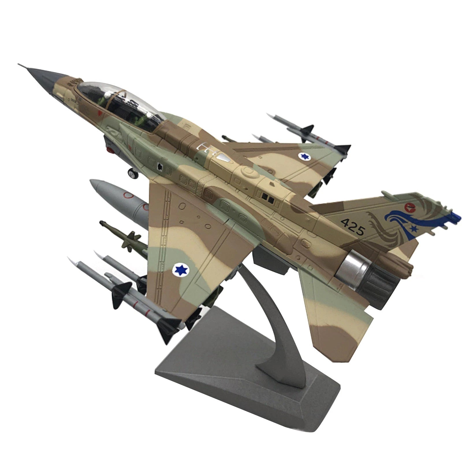20.5cm Alloy 1/72 Israeli Air Force F-16i Fighter Aircraft Model