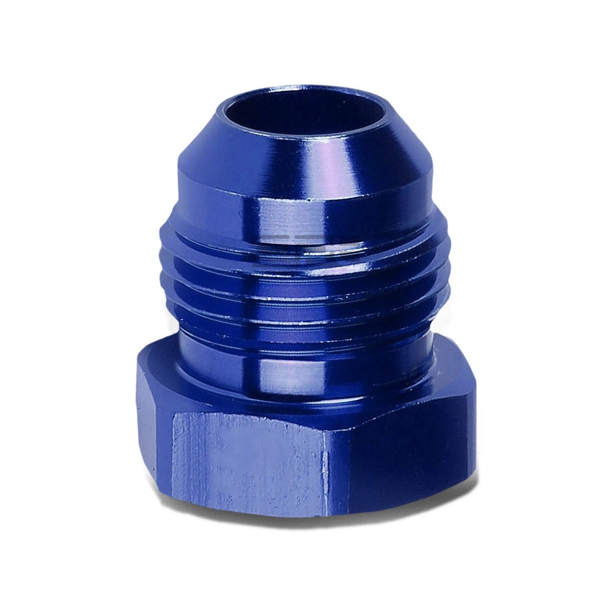 8an An-8 Flare Bolt Blue Aluminum Anodized Nut Bolt Plug Lock Fitting