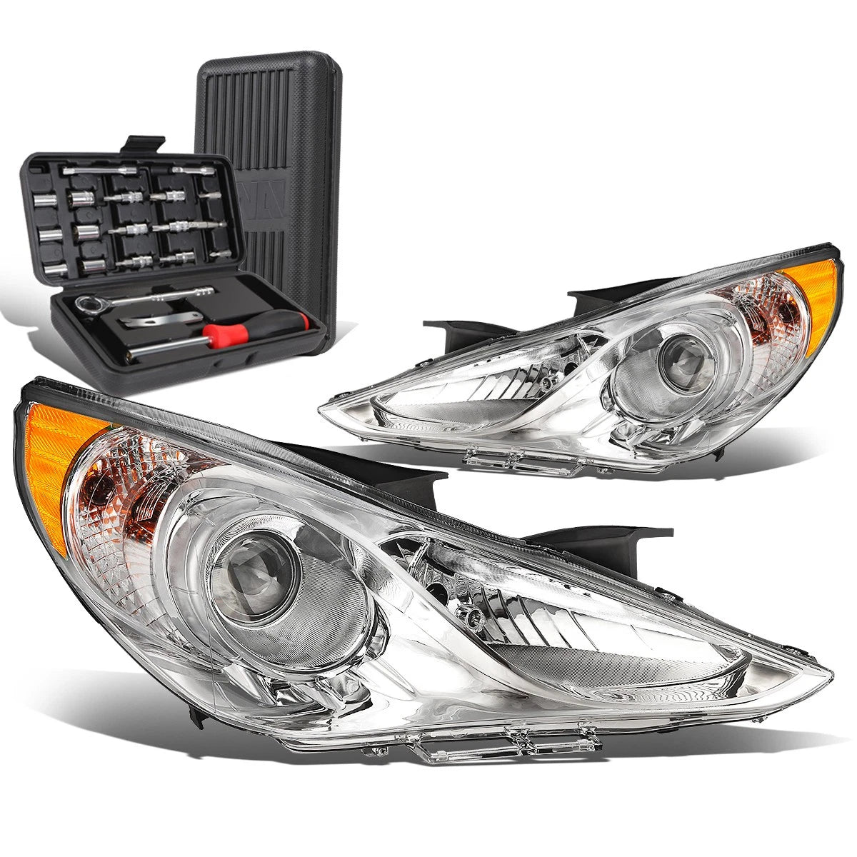 For 2011-2014 Sonata Pair Chrome/amber Signal | Built Supply Co