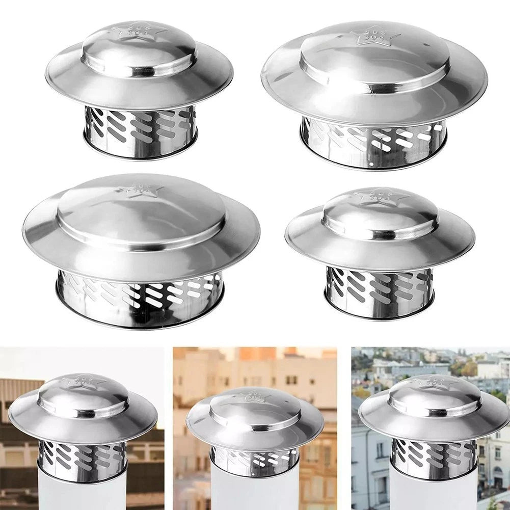Premium Stainless Steel Chimney Cap Prevents Leaves And Rain