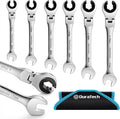 Duratech 6-piece Ratcheting Wrench Set W/open Flex-head Metric