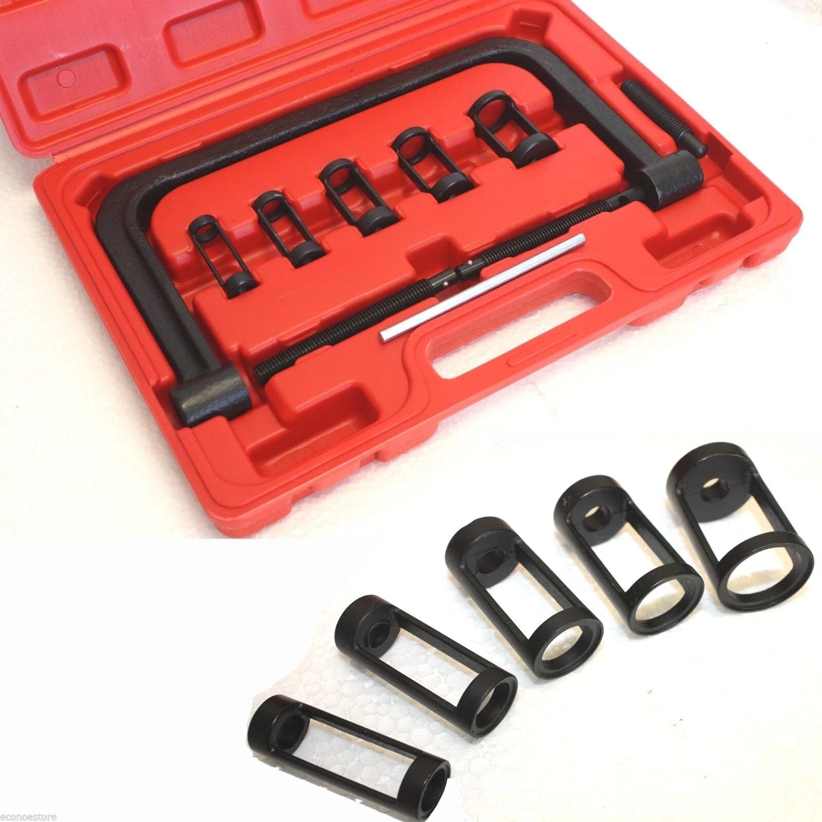 Solid 5 Collars Valve Spring Compressor Removal Tool Kit Auto Dirt