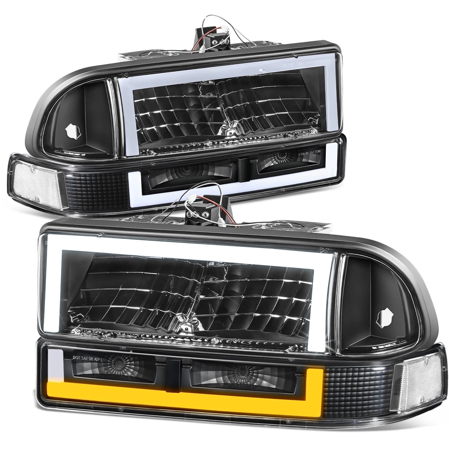 Fit 98-04 Chevy Blazer/s10 Square Led Drl | Built Supply Co