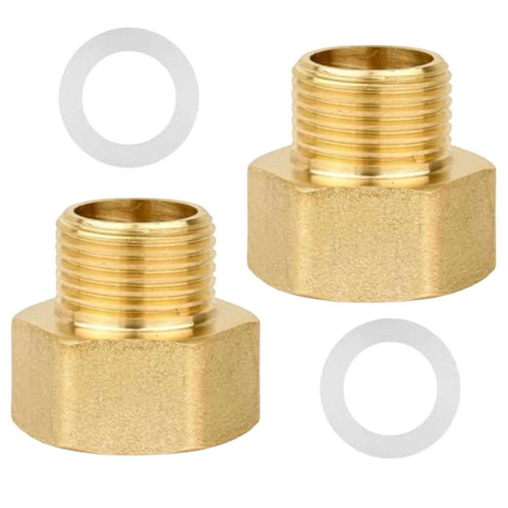 3/8 Male to 1/2 Female Brass Hex Reducer