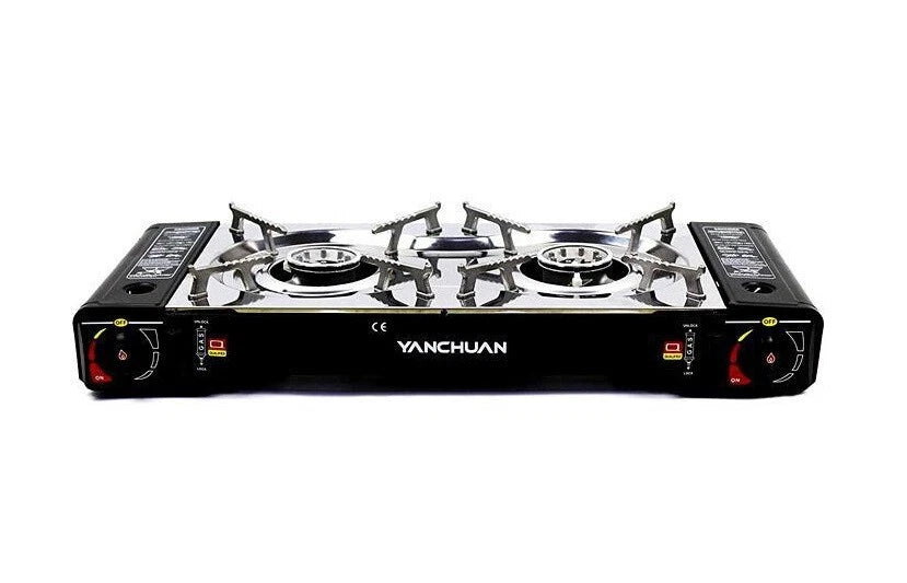 Portable Table Top Double Butane Range Stove Burners Cooking Burner
