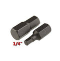 Pack S2 Steel 1/4" (6mm) Shank Hex Allen Bits 25mml | Built Supply Co
