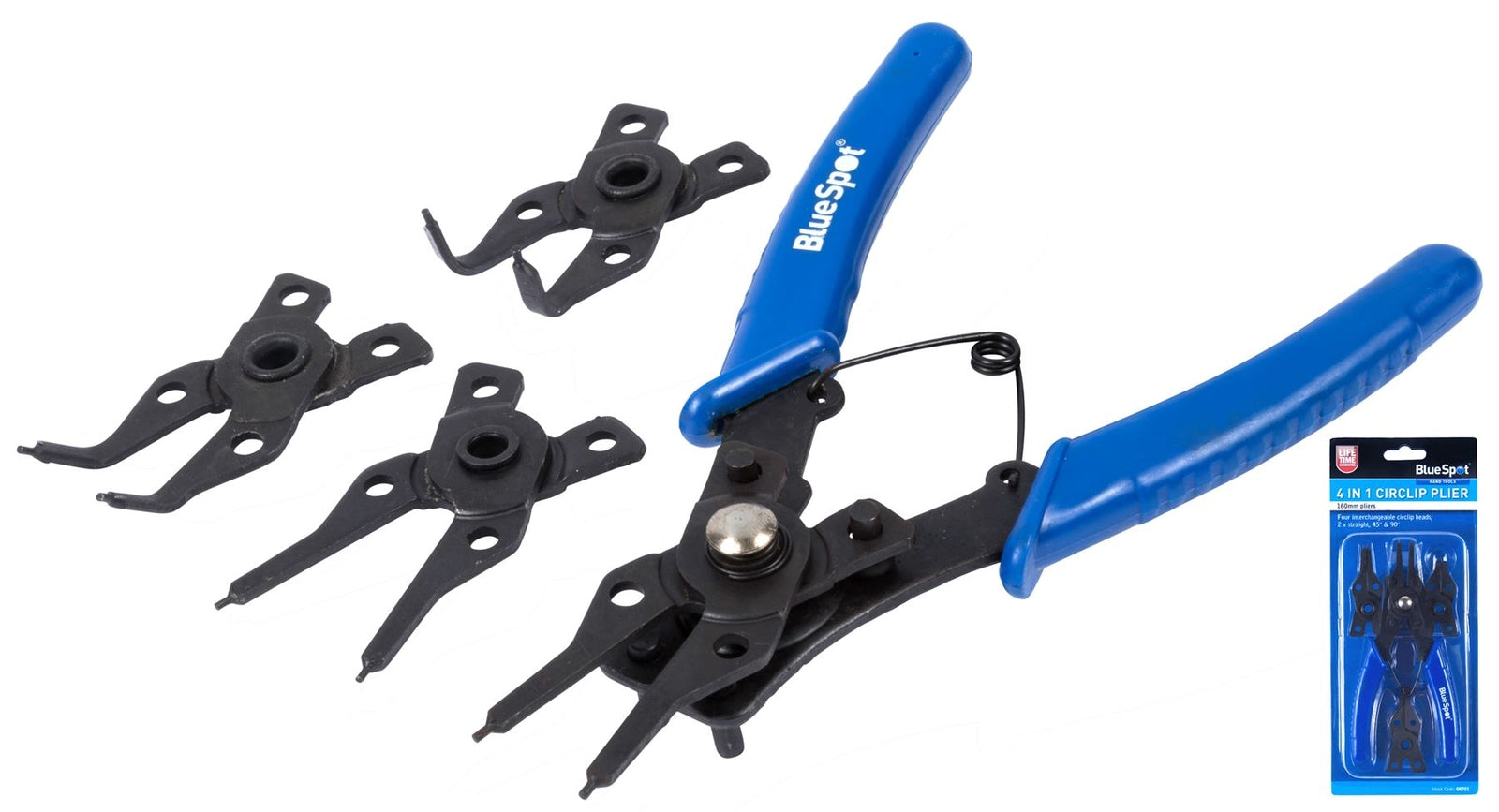 Bluespot Circlip Snap Ring Pliers - 4 in 1 by Bluespot