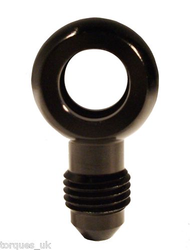 AN -4 (AN4 AN 04) 10.5mm Eye Banjo Adapter in Black
