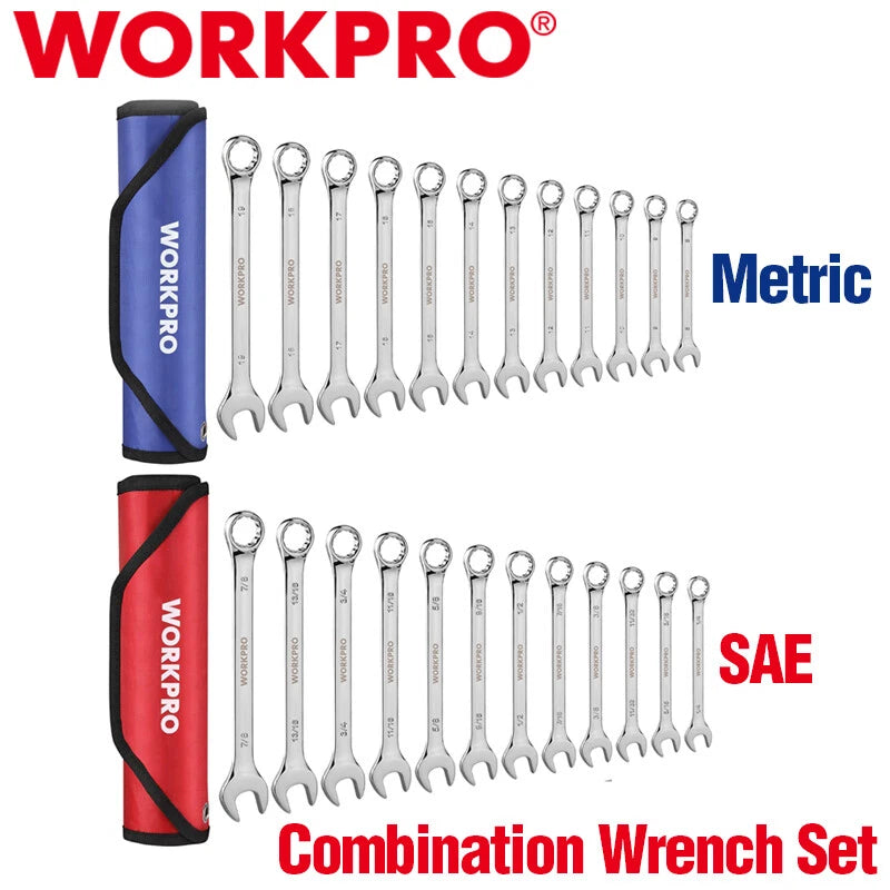 Workpro Premium Combination Wrench Set 12pt Wrench | Built Supply Co
