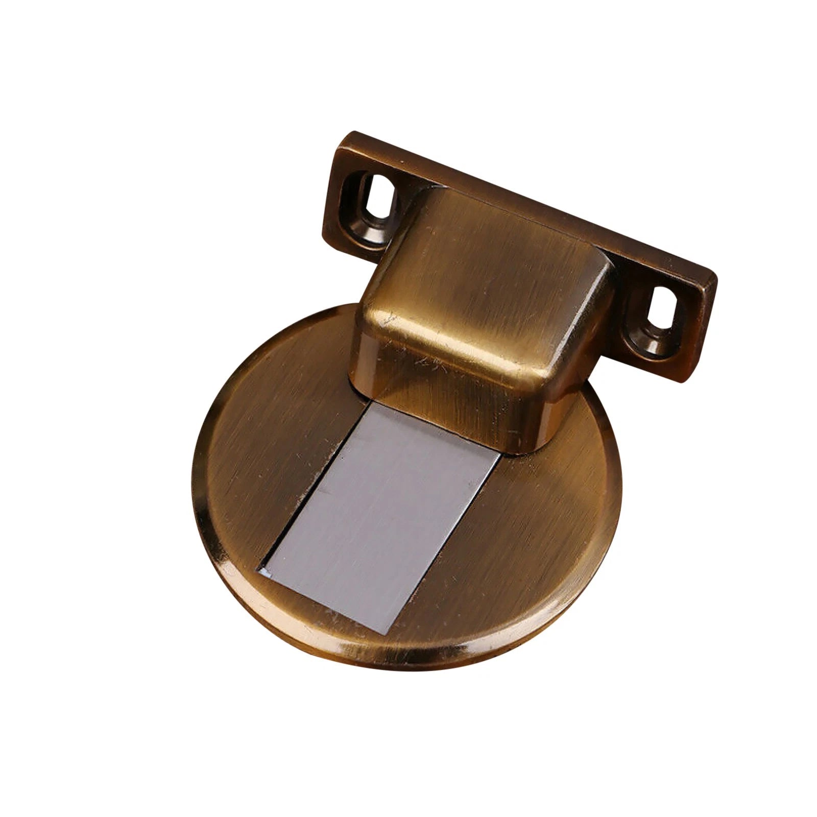 Home Self Adhesive Floor Mount Door Stopper Stainless Steel Magnetic