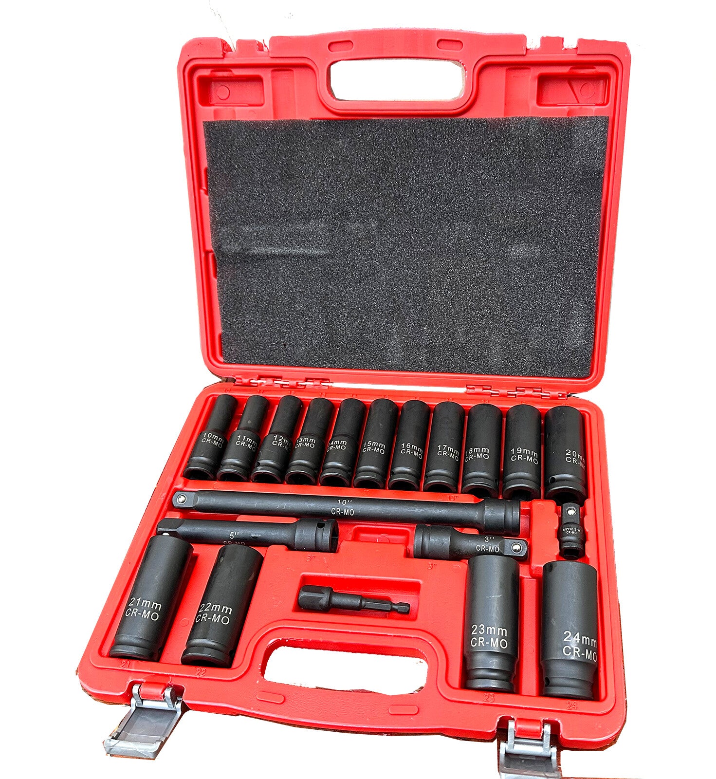 20pc 1/2-Drive Metric Deep Impact Socket Set by Unbranded