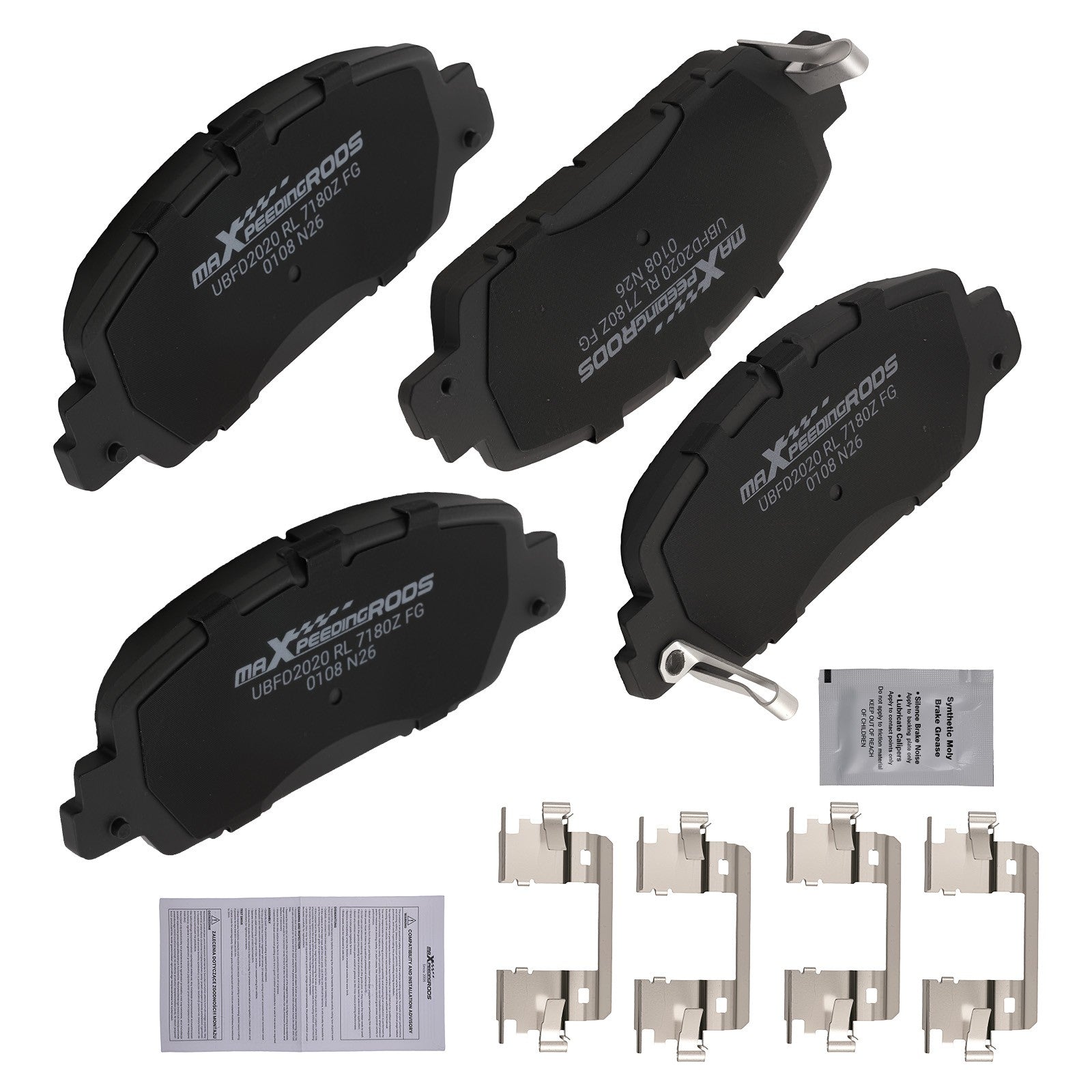 Front Left&Right Brake Pads Set for Honda HR-V 2016-2023/ Accord