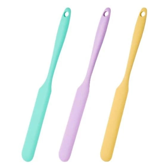 Silicone Scraper Spatula Kit For Kitchen Use With 24cm Long Handle