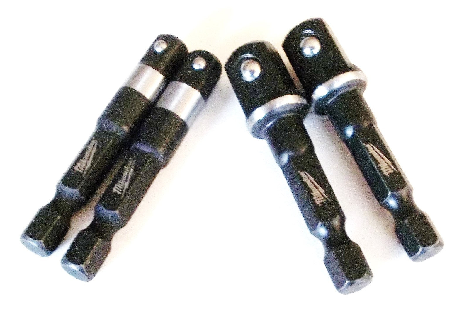 4pcs Milwaukee 1/4" & 3/8" Shockwave Impact Driver Power Extension Socket Bits by Milwaukee
