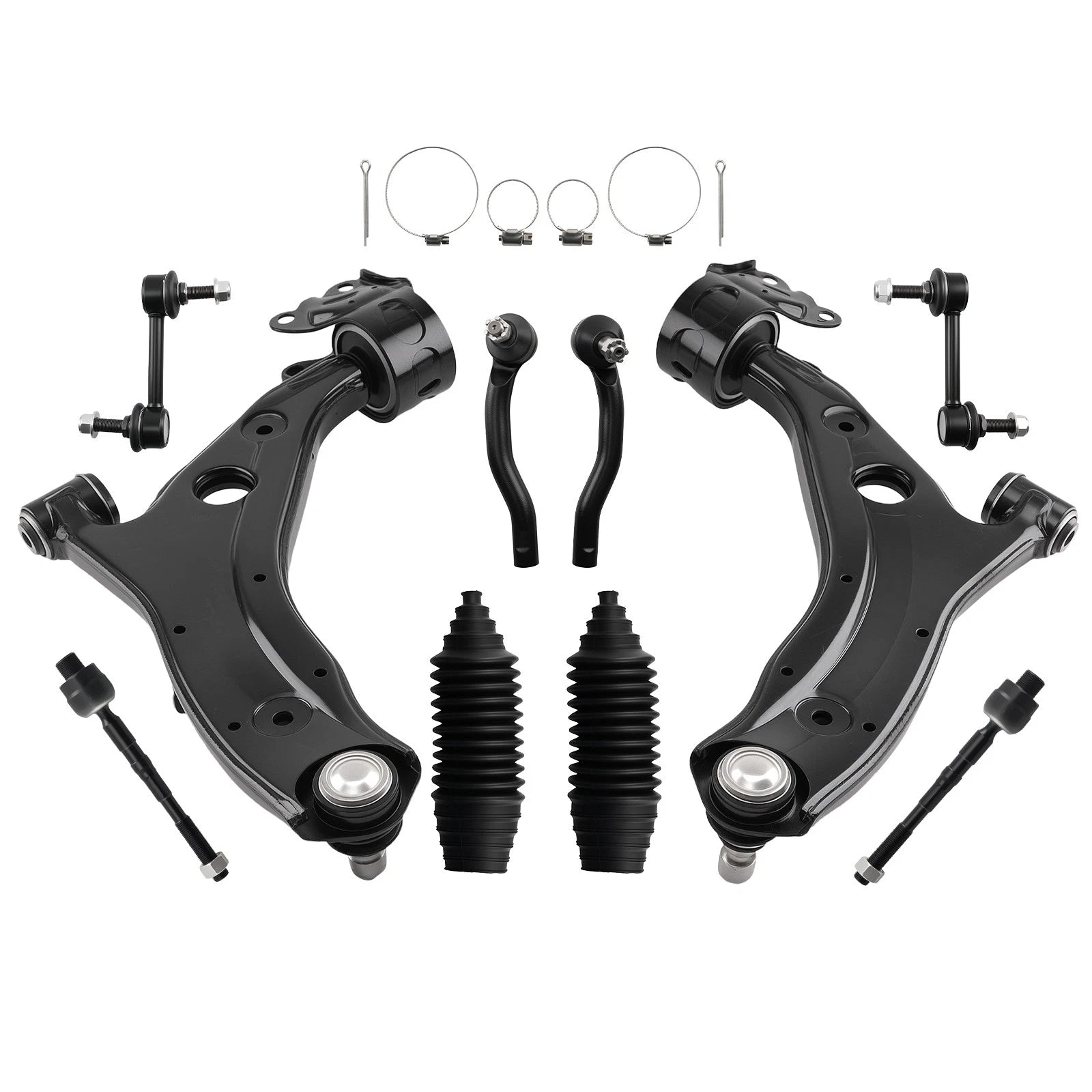 10x Front Lower LH RH Control Arms Sway Bar Links for 2007-2014 Edge Lincoln MKX