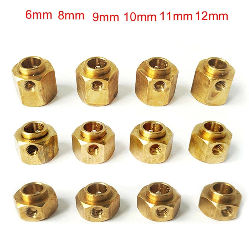 1/10 Rc Car 6-12mm Heavy Hex Wheel Hubs For Traxxas Trx-4 Crawler