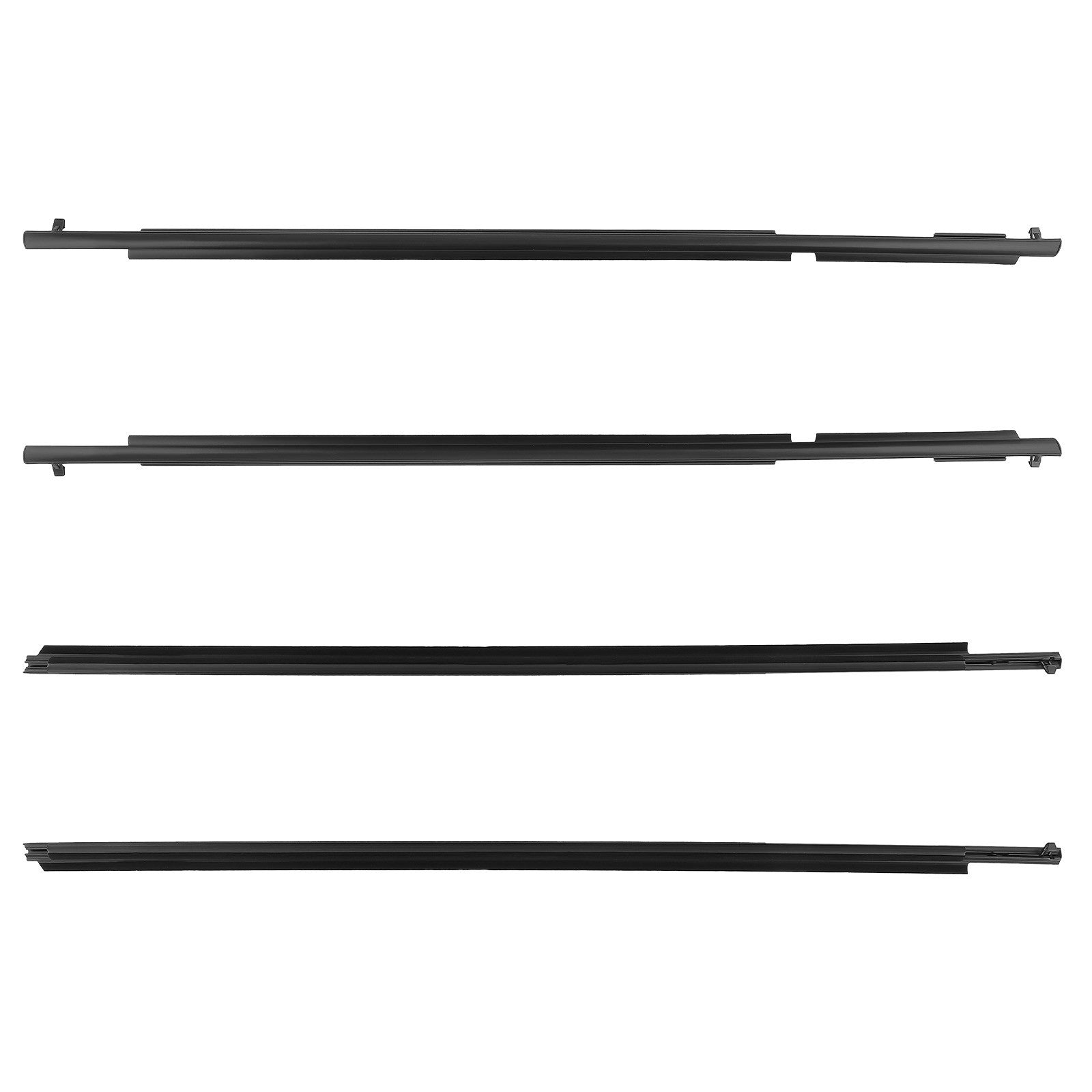 4x Door Window Moulding Trim Weatherstrip for Toyota 4Runner 10-24